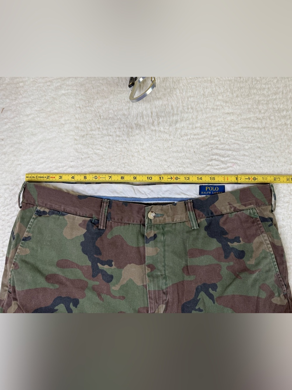 Polo Ralph Lauren Classic Cotton Twill Camo Green Chino Pants Men's Size 38x32 - Picture 11 of 12